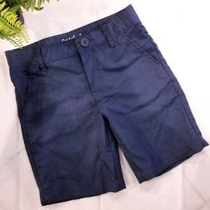 Boys dress shorts, deep blue, size 6. great cond